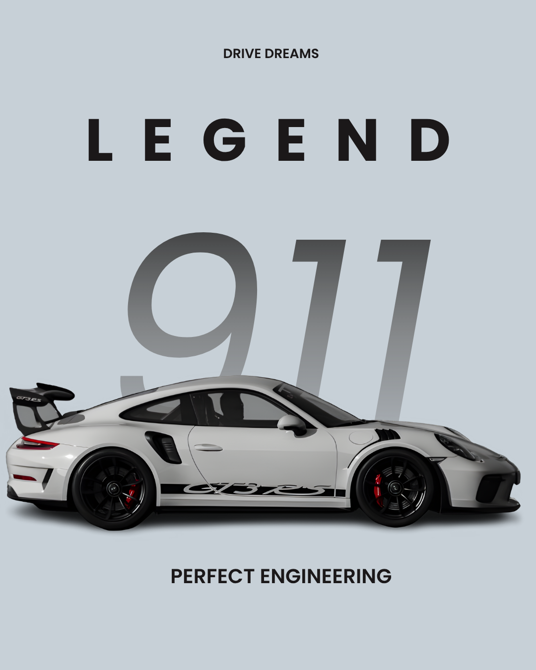 Drive Dreams - 911 Legend Poster (Digital)
